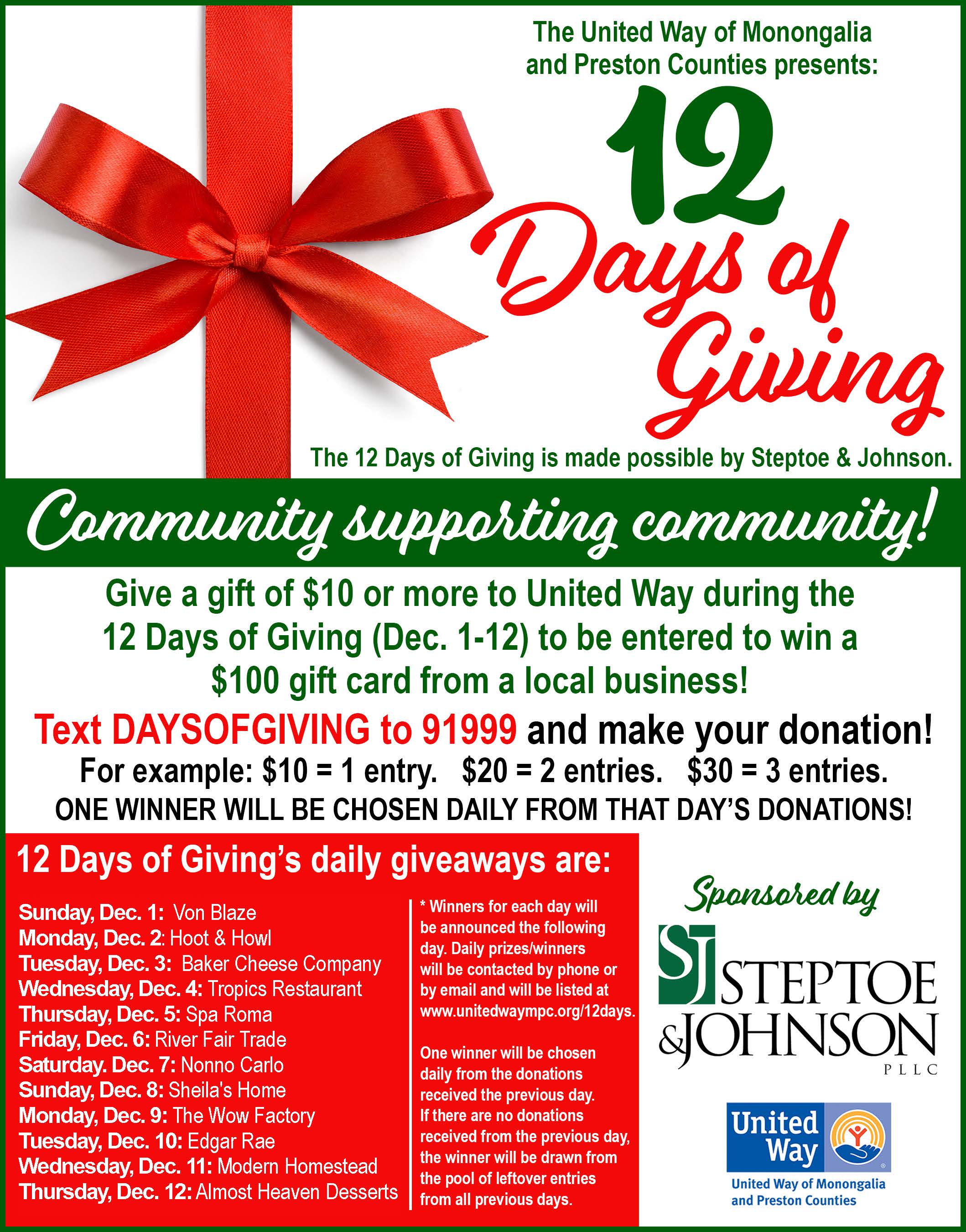 12 Days of Giving 