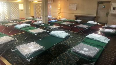 Warming shelter beds